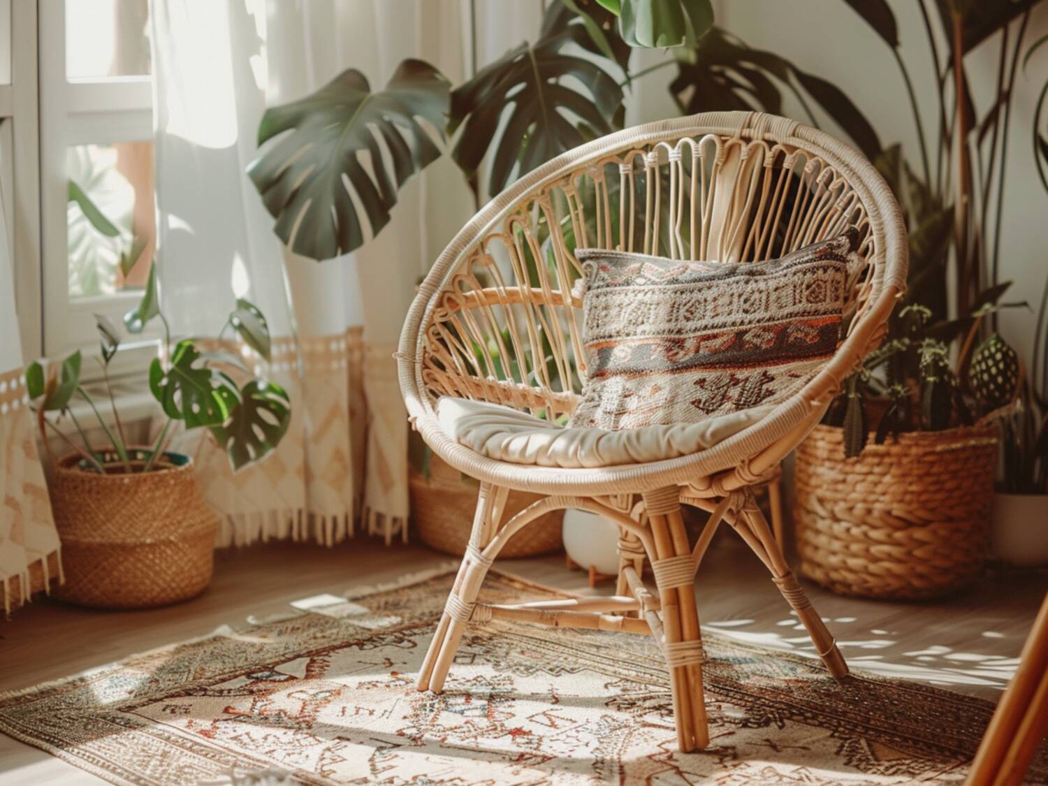 10 inspiracji na odnawianie krzeseł z drewna i rattanu.