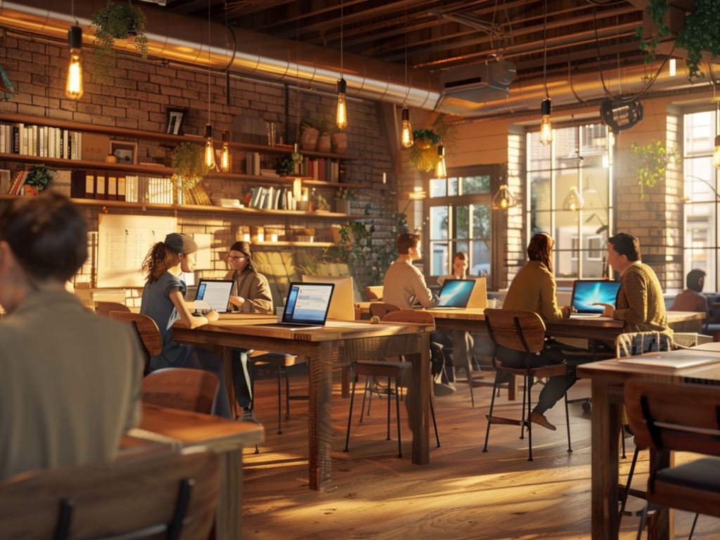 10 przykładów przestrzeni coworkingowych z inteligentnymi biurkami