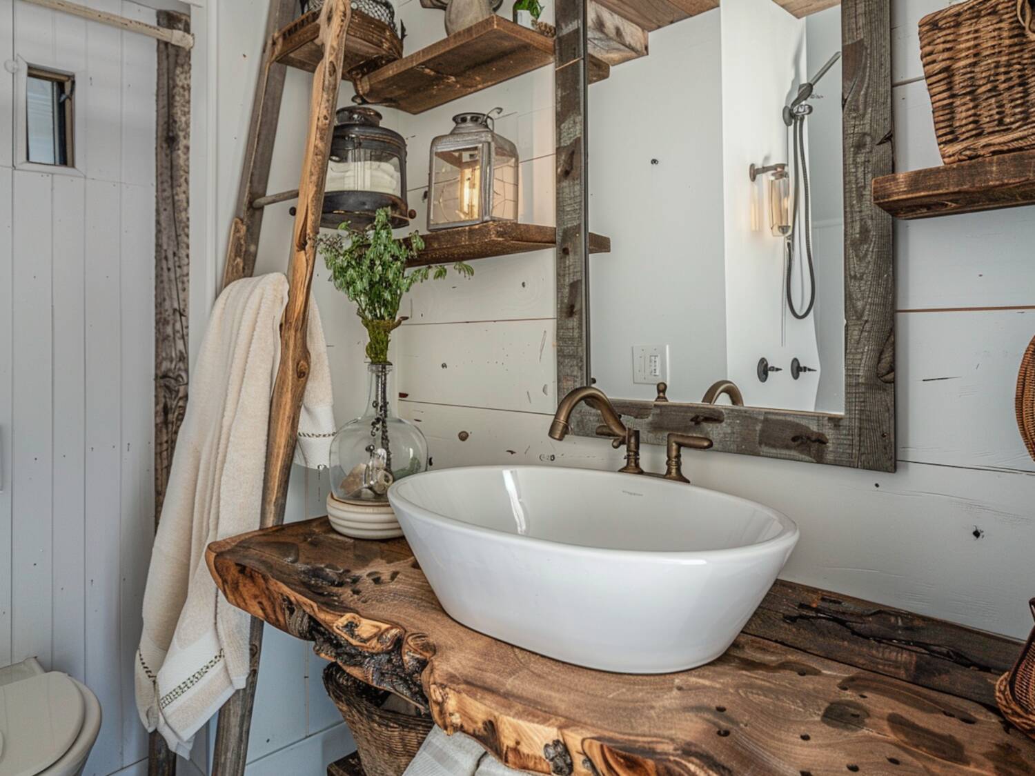 Poradnik: Jak urządzić małą łazienkę w stylu rustykalnym z funkcjonalnymi dodatkami?