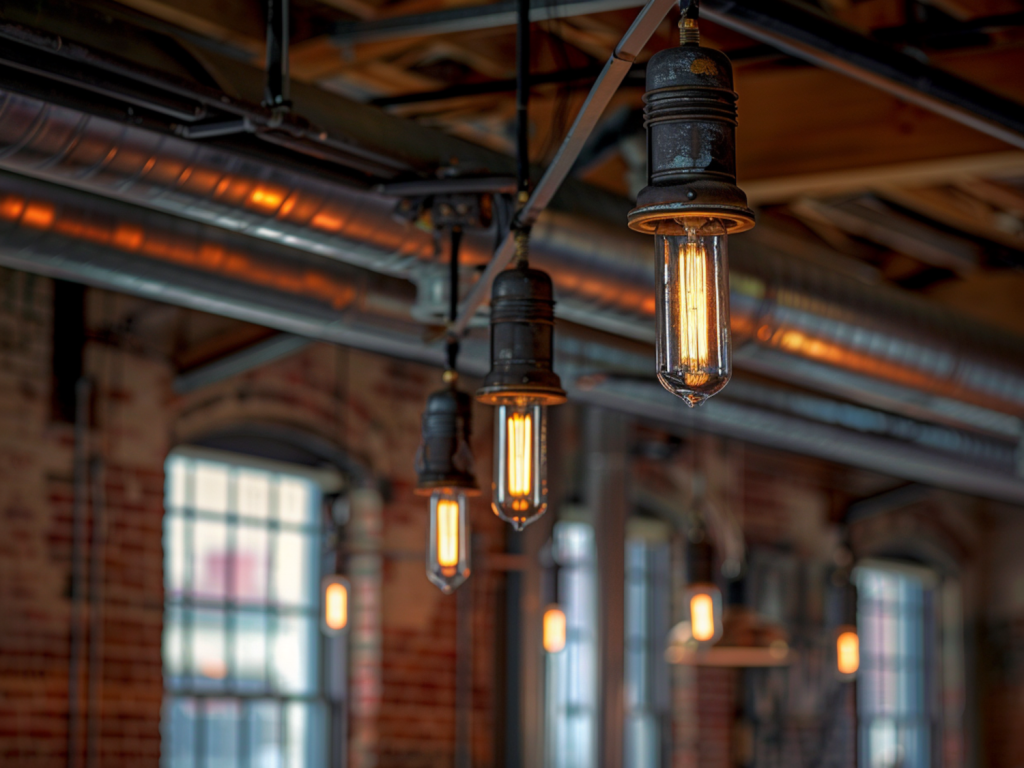 Oświetlenie sufitowe w stylu industrialnym – inspiracje