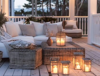 Jak dopasować oświetlenie ogrodowe do mebli na tarasie