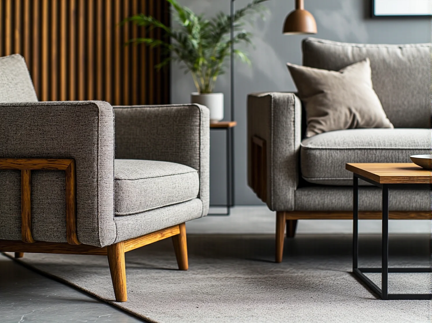 Eklektyzm we wnętrzu. Ciepłe dodatki w stylu skandynawskim przełamują chłód loftowego klimatu.