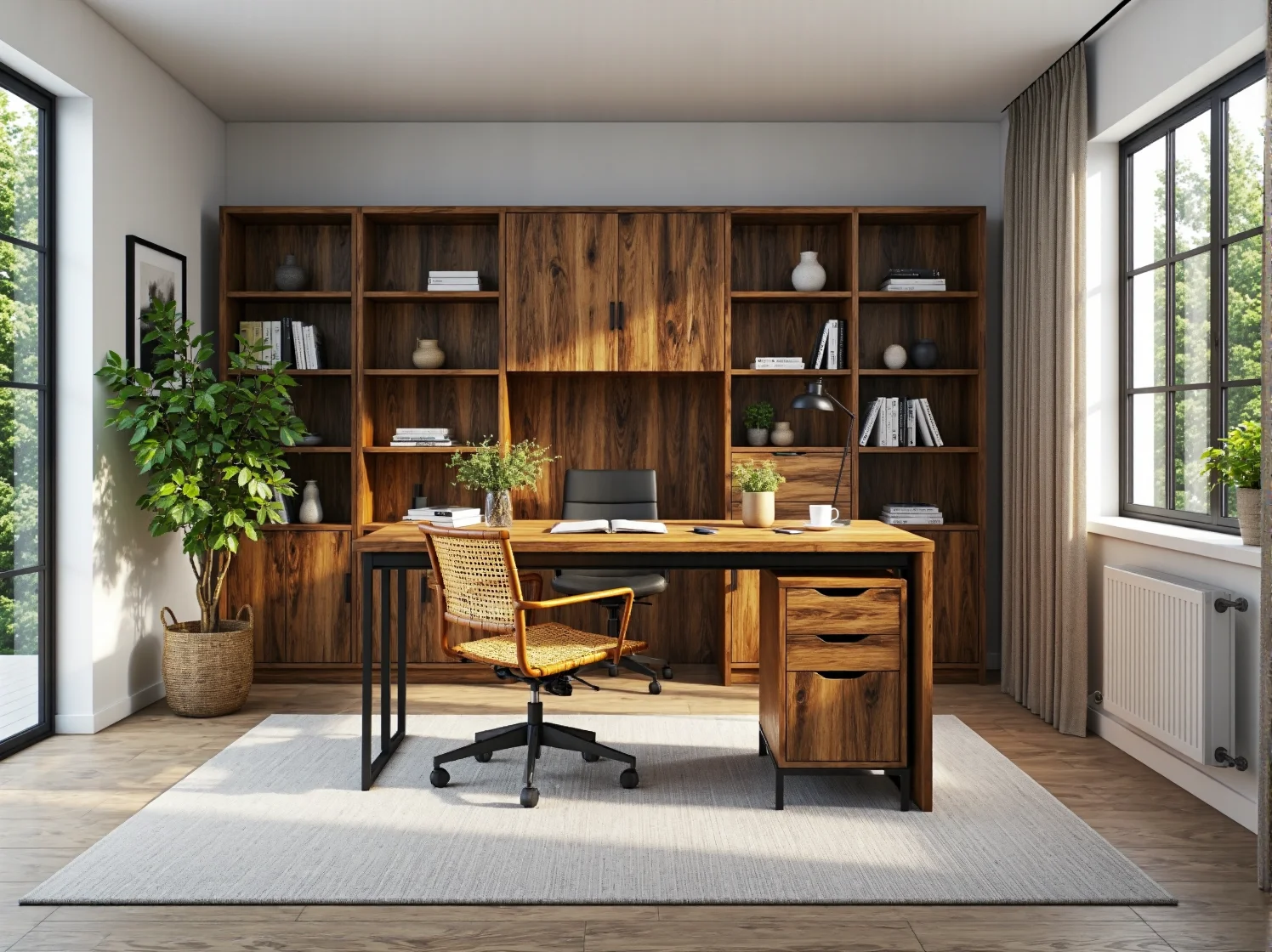 Luksusowa jadalnia glamour wyposażona w meble przyjazne środowisku.