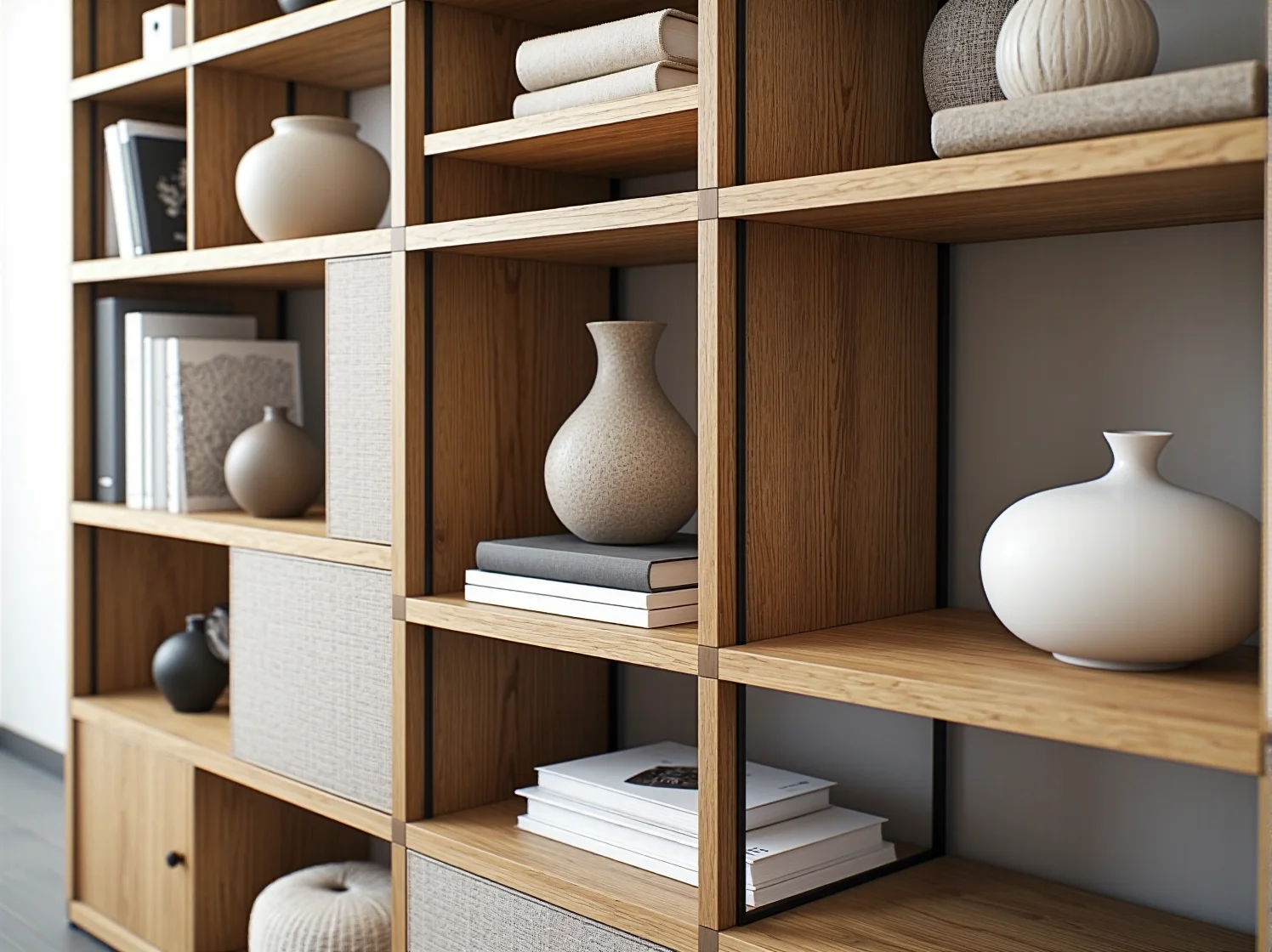 Funkcjonalna sofa modułowa pozwalająca na łatwą zmianę aranżacji w minimalistycznym wnętrzu.