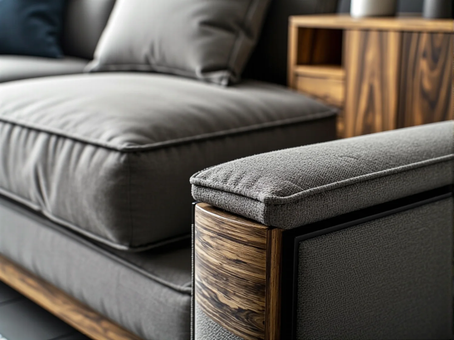 Gotowe, unikalne meble na wymiar eksponowane w nowoczesnym wnętrzu.