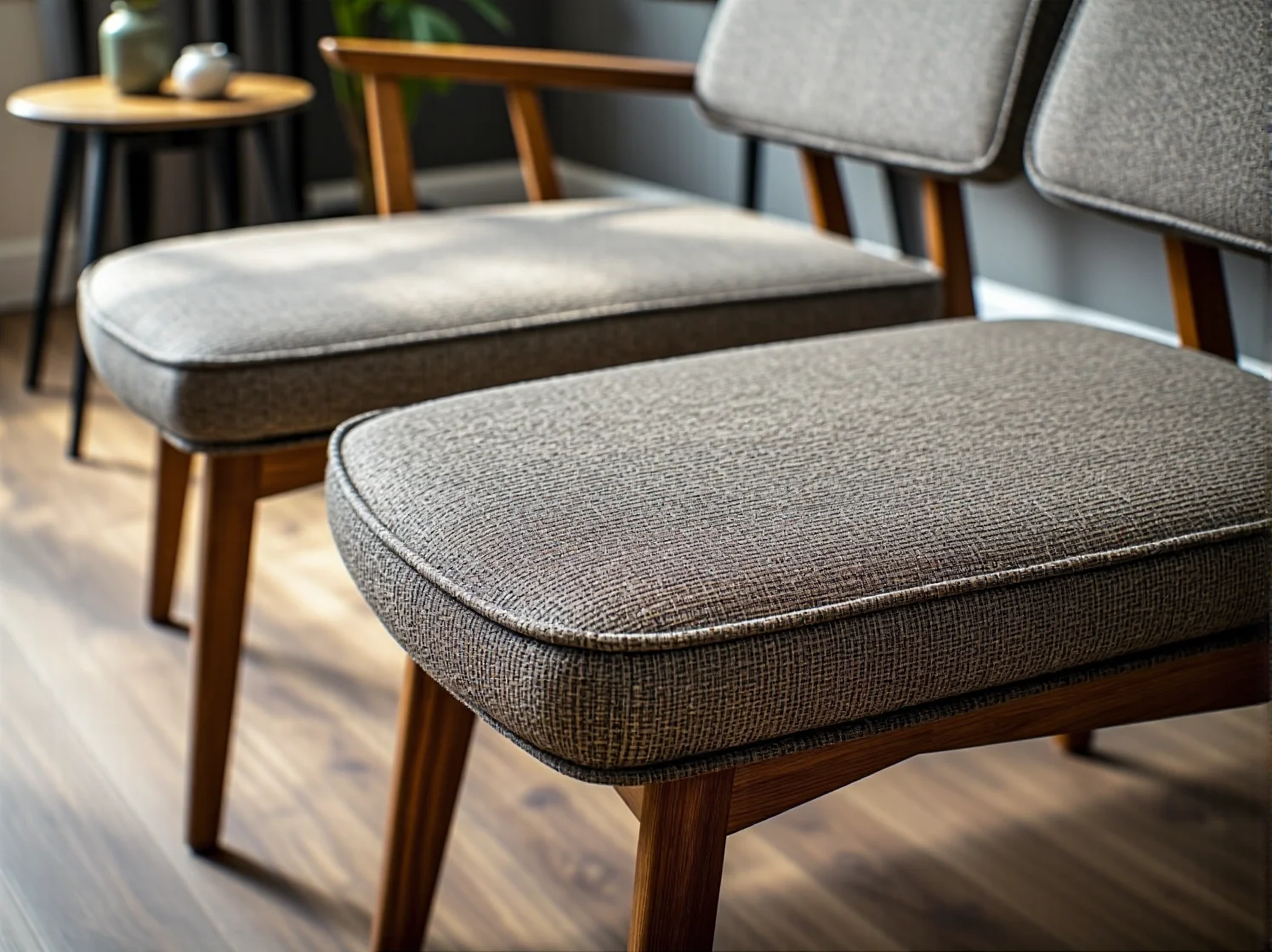 Aranżacja wnętrza z meblami retro, pokazująca jak połączyć unikalny design z dawnych lat z dbałością o ekologię.