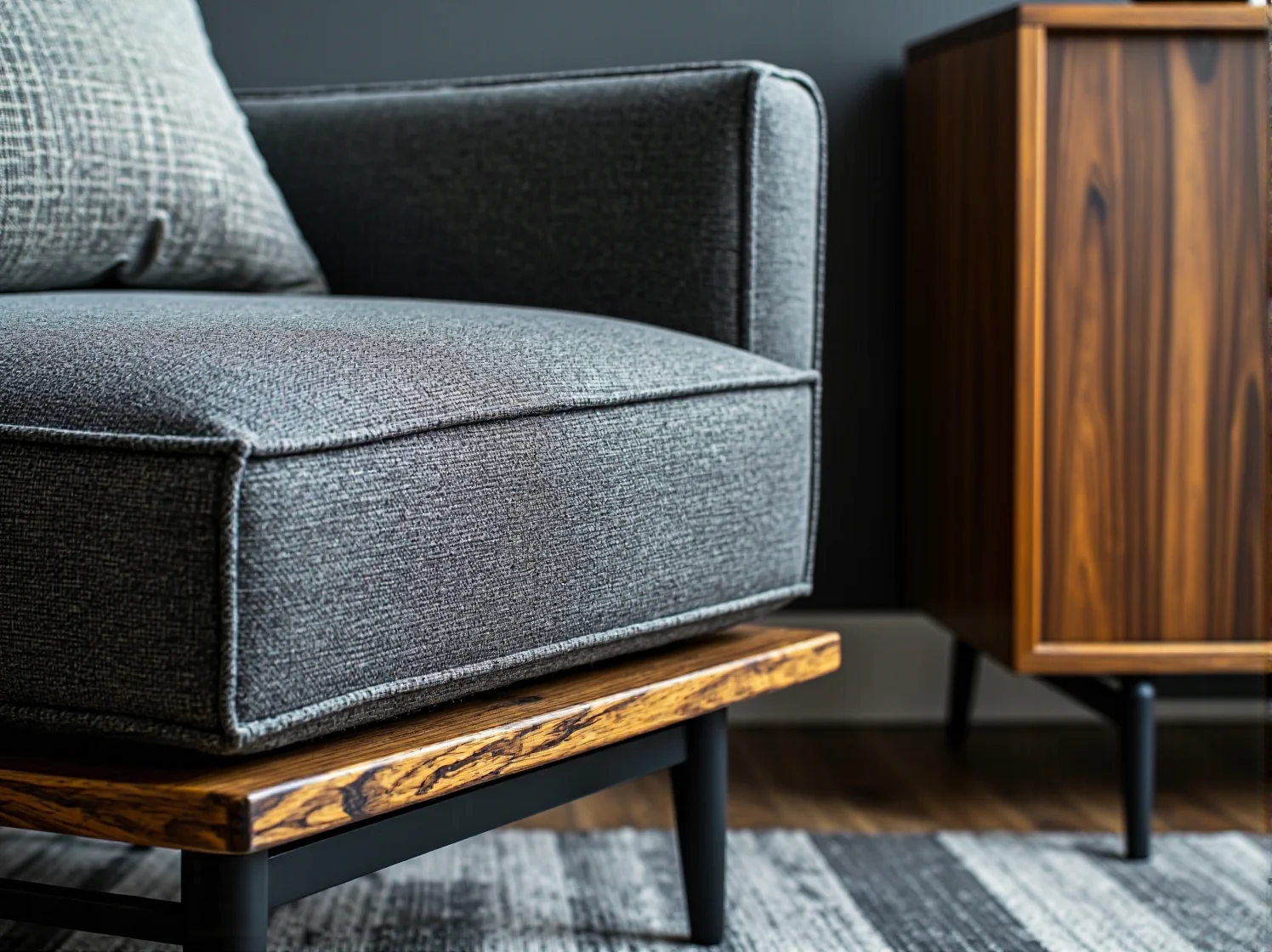 Naturalne materiały, makramy i wiklinowe kosze w bezpiecznym pokoju dziecięcym boho.