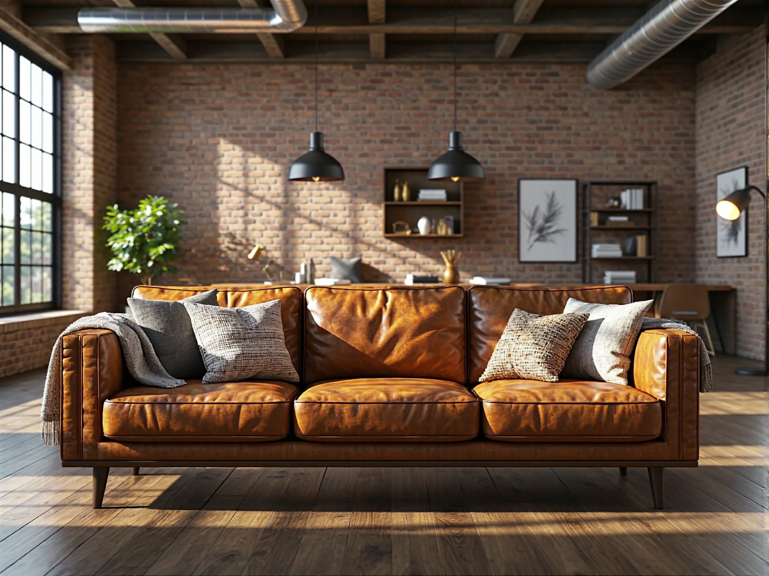 Naturalna patyna na zabytkowej skórzanej sofie.