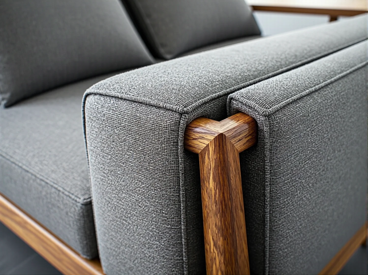 Praktyczne krzesła z tworzywa sztucznego i drewniany stół na tarasie