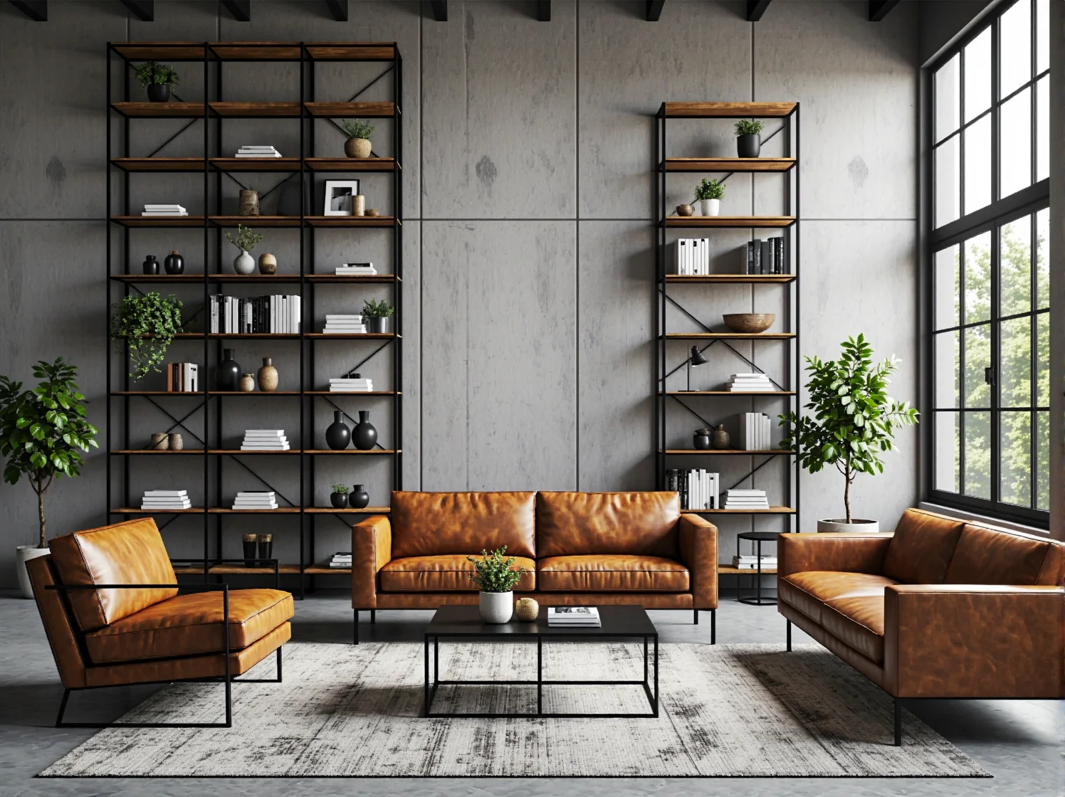 Poradnik: Jak wybrać regały do salonów w stylu industrialnym?