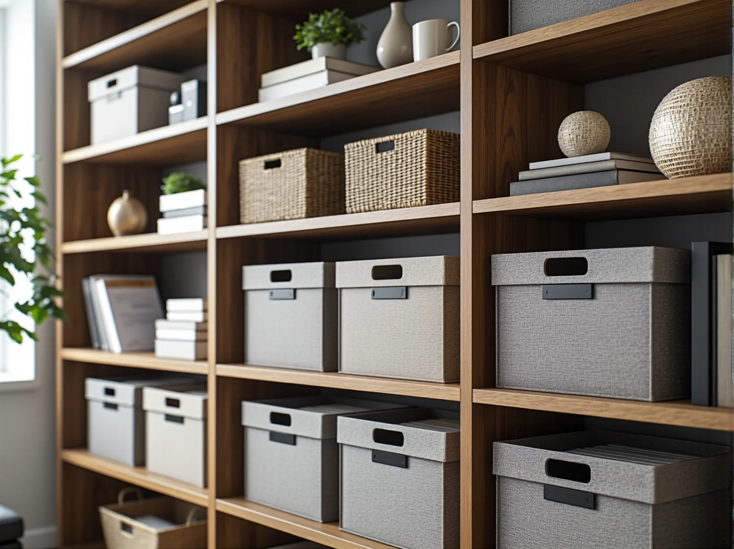 Wysoki udźwig półek regału zapewniający bezpieczne przechowywanie.