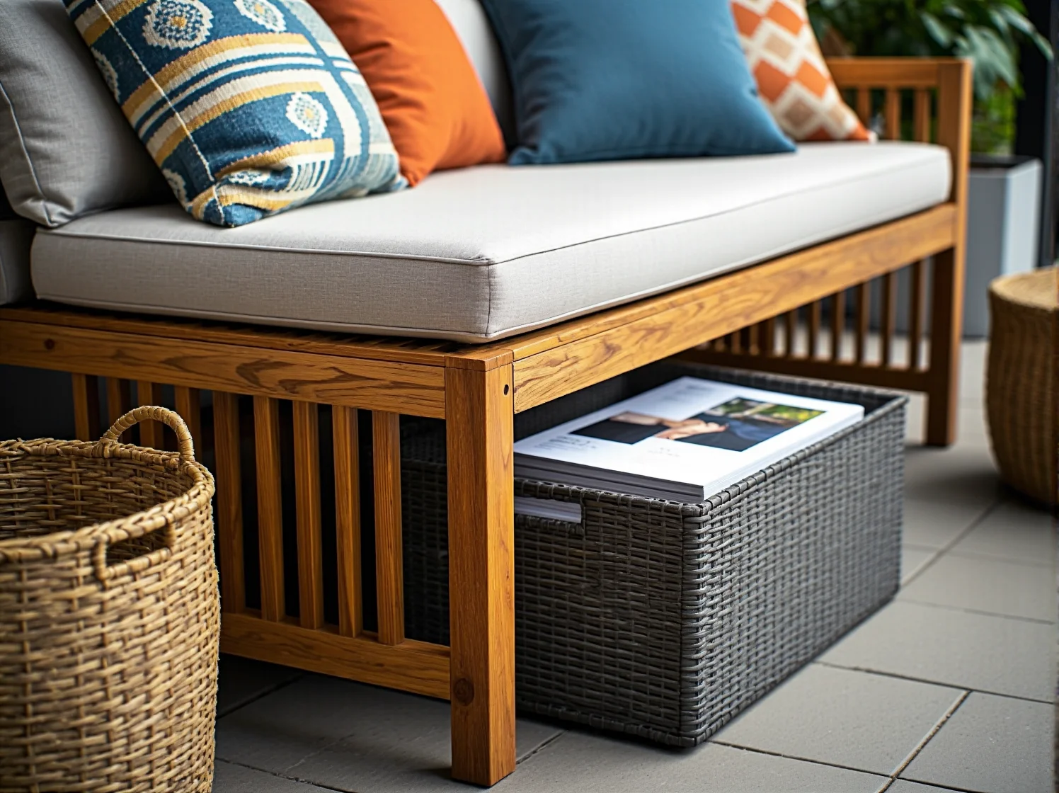 Nowoczesny zestaw mebli ogrodowych jako sprytne rozwiązanie do małego mieszkania.